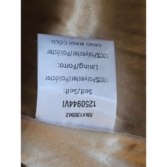 Ontwelfth Sequin Duster Gold medium belted maximalist - Picture 5 of 6